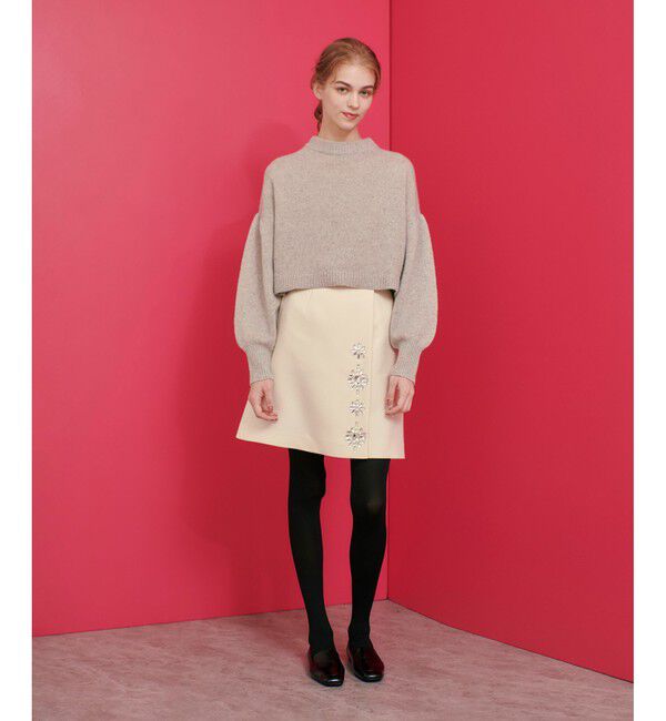 LOULOU WILLOUGHBY「【LOULOU WILLOUGHBY】ビジューミニスカート」|スカート|