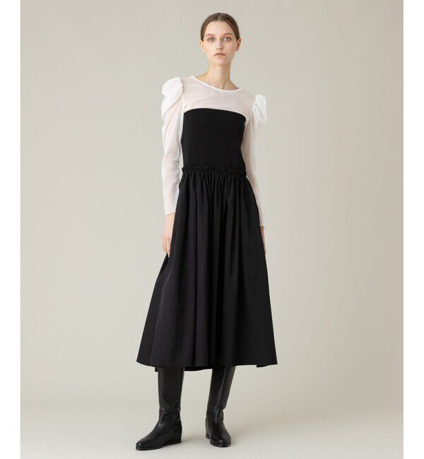 LOULOU WILLOUGHBY「【LOULOU WILLOUGHBY】ビスチェニットワンピース」|ワンピース|