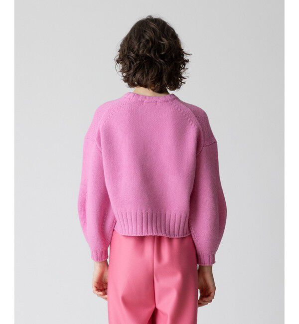 allureville「ウールカシミヤランタンスリーブプルオーバー」|ニット・セーター|