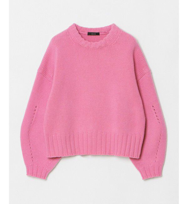 allureville「ウールカシミヤランタンスリーブプルオーバー」|ニット・セーター|