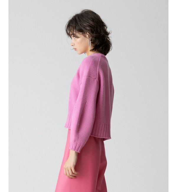 allureville「ウールカシミヤランタンスリーブプルオーバー」|ニット・セーター|