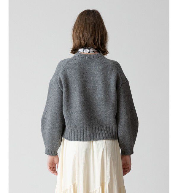 allureville「ウールカシミヤランタンスリーブプルオーバー」|ニット・セーター|