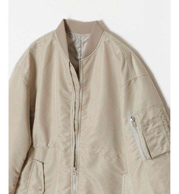 allureville「ナイロンツイルロングMA-1」|ブルゾン・スタジャン|