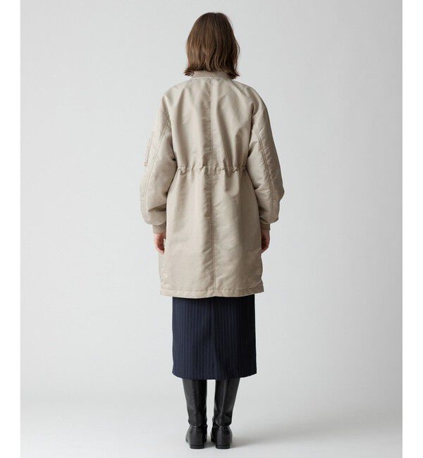 allureville「ナイロンツイルロングMA-1」|ブルゾン・スタジャン|