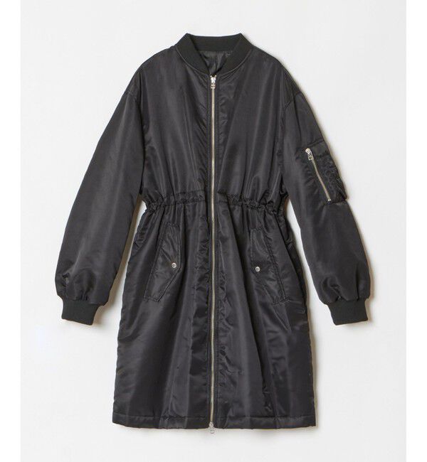 allureville「ナイロンツイルロングMA-1」|ブルゾン・スタジャン|