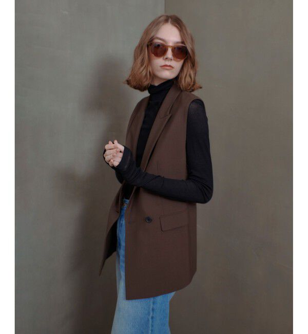 allureville「ギャバダブルブレストジレ」|その他|