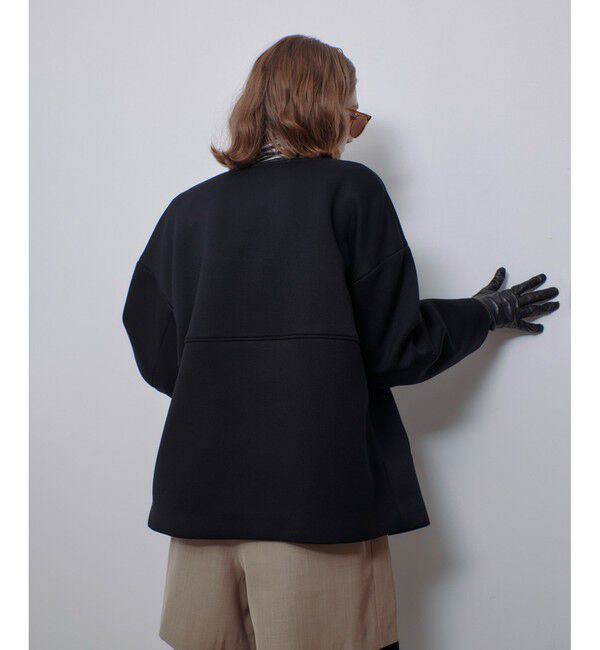 allureville「レーヨンボンディングノーカラージャケット」|ノーカラージャケット|