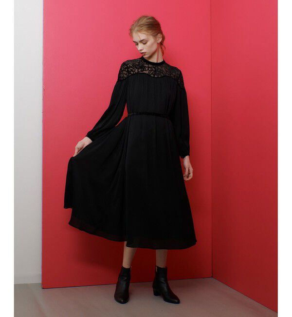 LOULOU WILLOUGHBY「【LOULOU WILLOUGHBY】オパールフラワーワンピース」|ドレス|