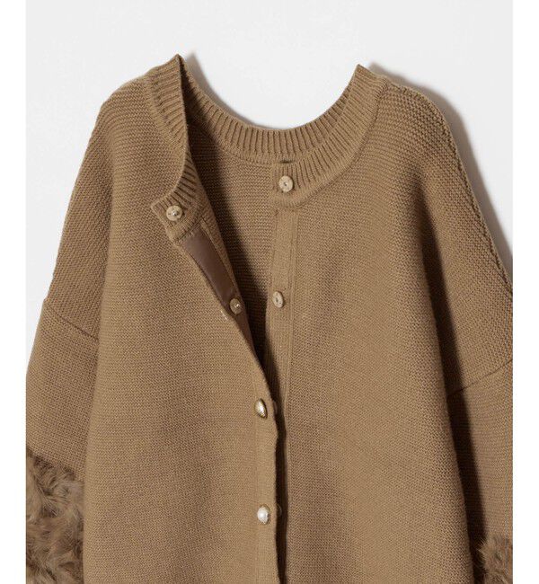 allureville「ラビットカフクレイジー釦2WAYプルオーバー」|ニット・セーター|