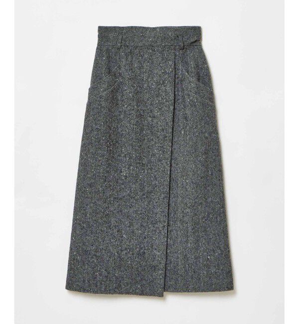 allureville「【セットアップ対応可能】ヘリンボンツイードナロースカート」|スカート|