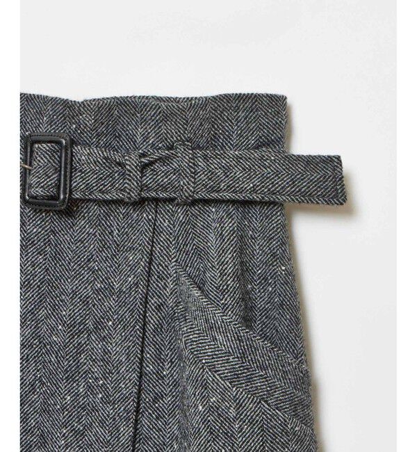 allureville「【セットアップ対応可能】ヘリンボンツイードナロースカート」|スカート|