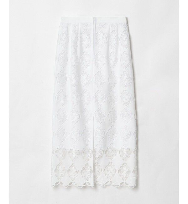 LOULOU WILLOUGHBY「【LOULOU WILLOUGHBY】タフタシシュウタイトスカート」|タイト|