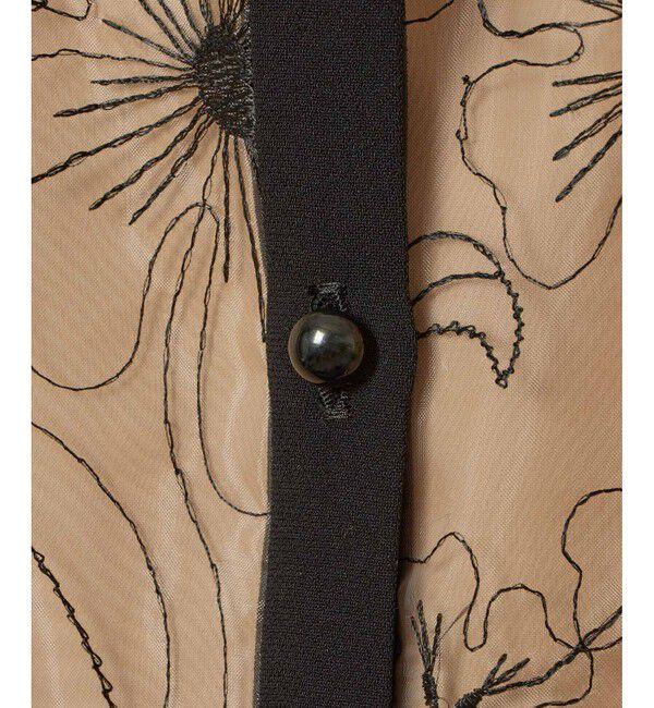 LOULOU WILLOUGHBY「【LOULOU WILLOUGHBY】オーガンジーフラワー刺繍ワンピース」|ワンピース|