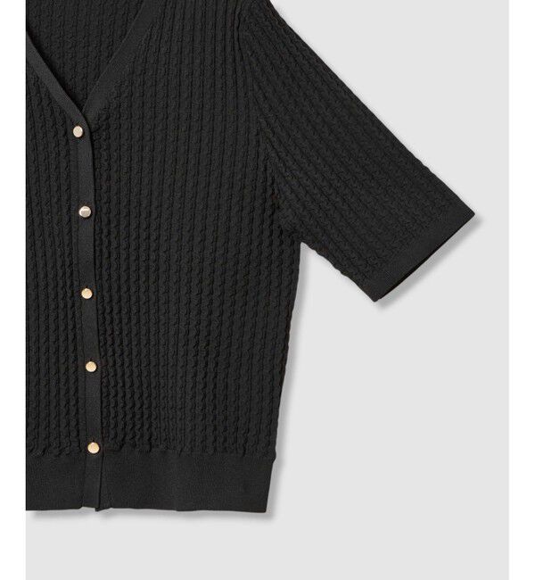 allureville「ソチッドウェービーV プルオーバー」|カーディガン|