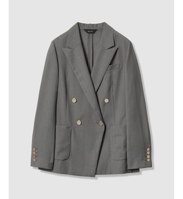 allureville「トリアセサイロピークドラペルジャケット」|テーラードジャケット|