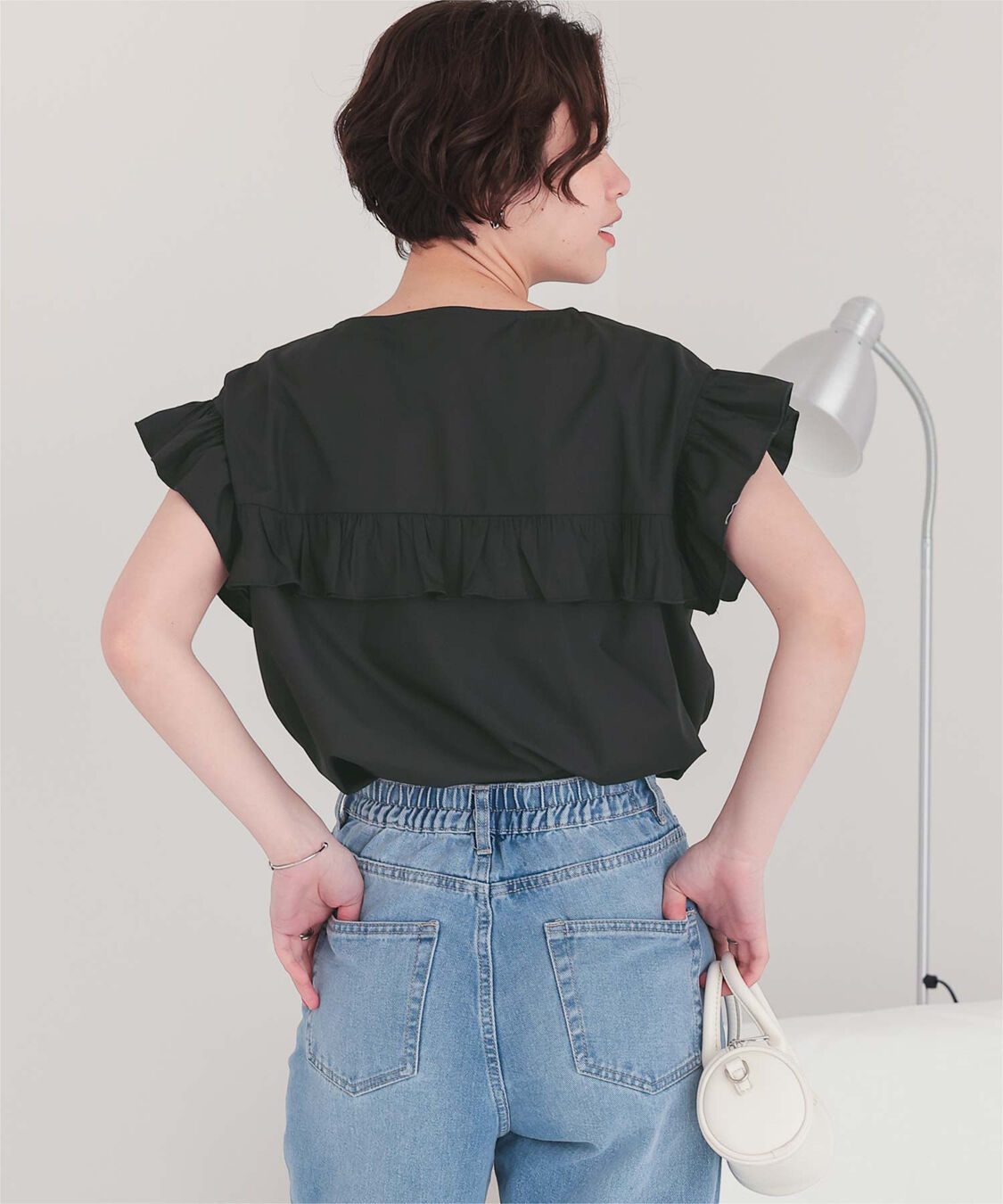 titivate「フレンチスリーブフリルブラウス」|シャツ・ブラウス|