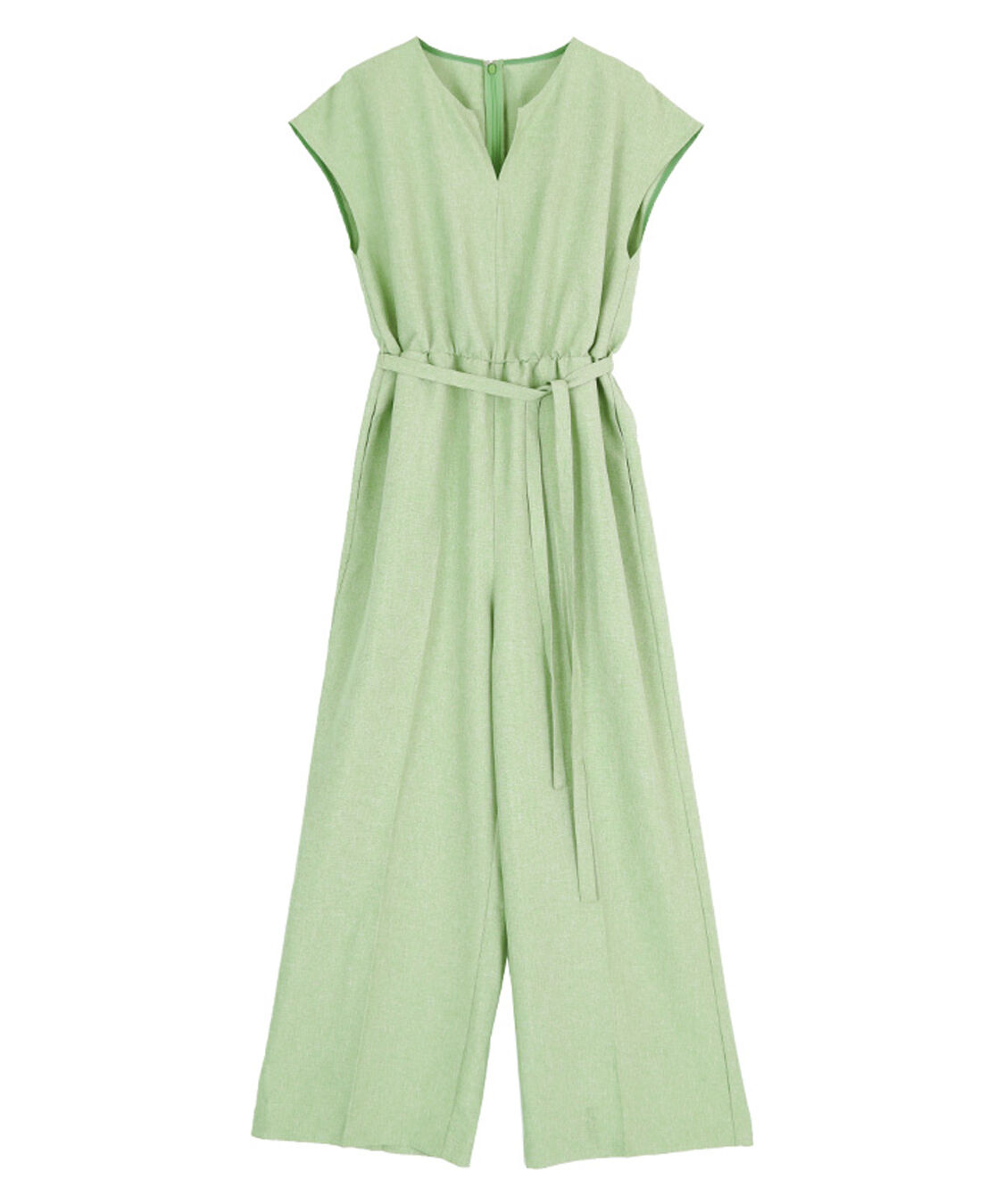 ur's「リネンライクヘンリーネックオールインワン」|オールインワン|