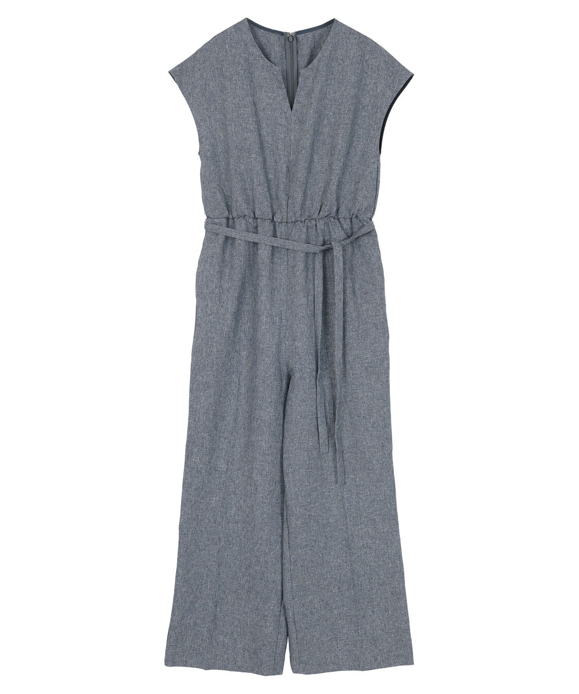 ur's「リネンライクヘンリーネックオールインワン」|オールインワン|