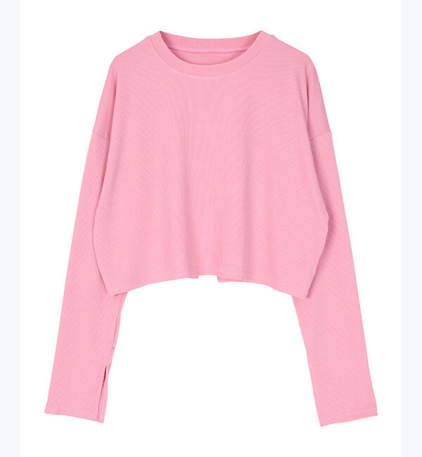 SEA DRESS「バックスリットショート丈ラッシュガード」|ビキニトップス|ストロベリー