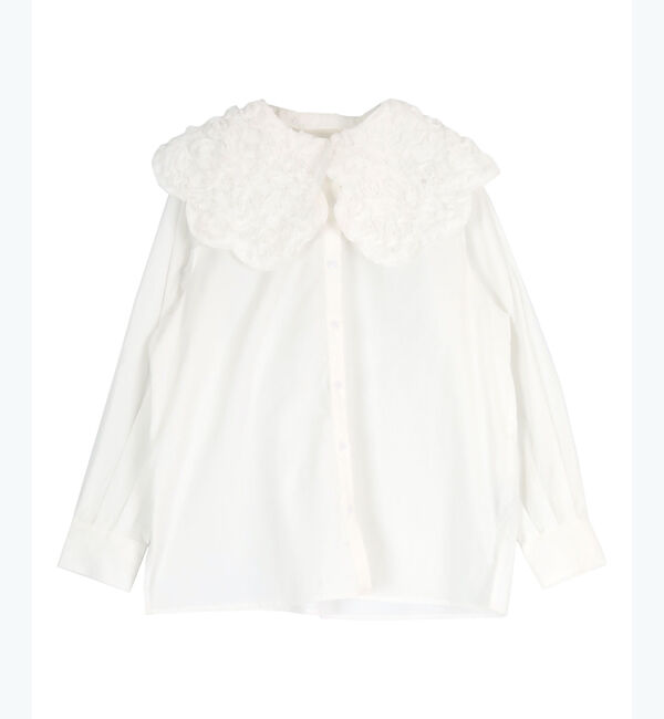 titivate「シアーフリル襟付シャツブラウス」|シャツ・ブラウス|