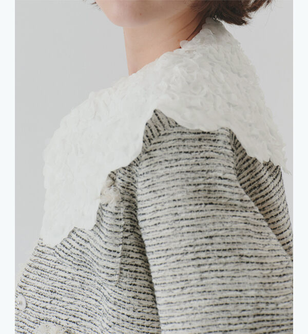 titivate「シアーフリル襟付シャツブラウス」|シャツ・ブラウス|