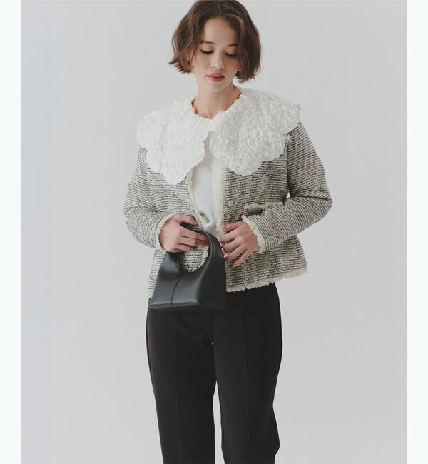 titivate「シアーフリル襟付シャツブラウス」|シャツ・ブラウス|