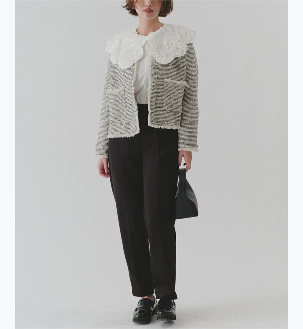 titivate「シアーフリル襟付シャツブラウス」|シャツ・ブラウス|