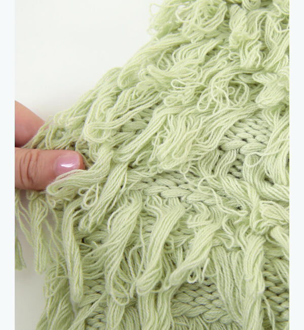 titivate「フリンジニットカーディガン」|ニット・セーター|