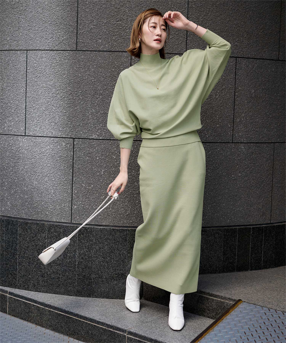 ur's「スポンディッシュ美シルエットニットタイトスカート」|スカート|