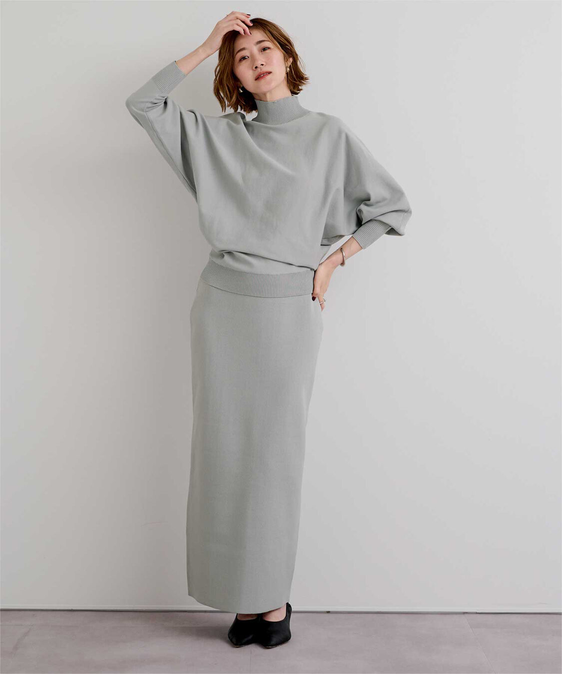 ur's「スポンディッシュ美シルエットニットタイトスカート」|スカート|