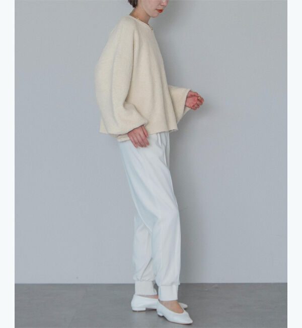 ur's「【星玲奈さんコラボアイテム】ウールブレンドクロップドクルーネックニット」|ニット・セーター|