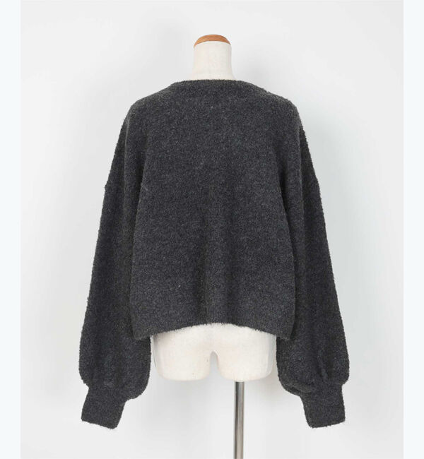 ur's「【星玲奈さんコラボアイテム】ウールブレンドクロップドクルーネックニット」|ニット・セーター|