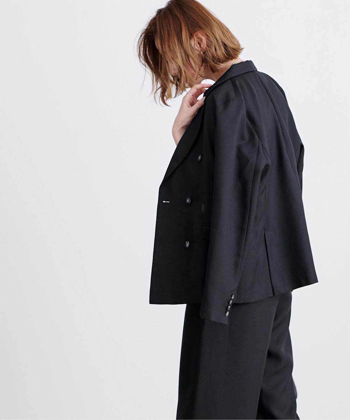 ur's「リネンライクダブルブレストジャケット」|テーラードジャケット|