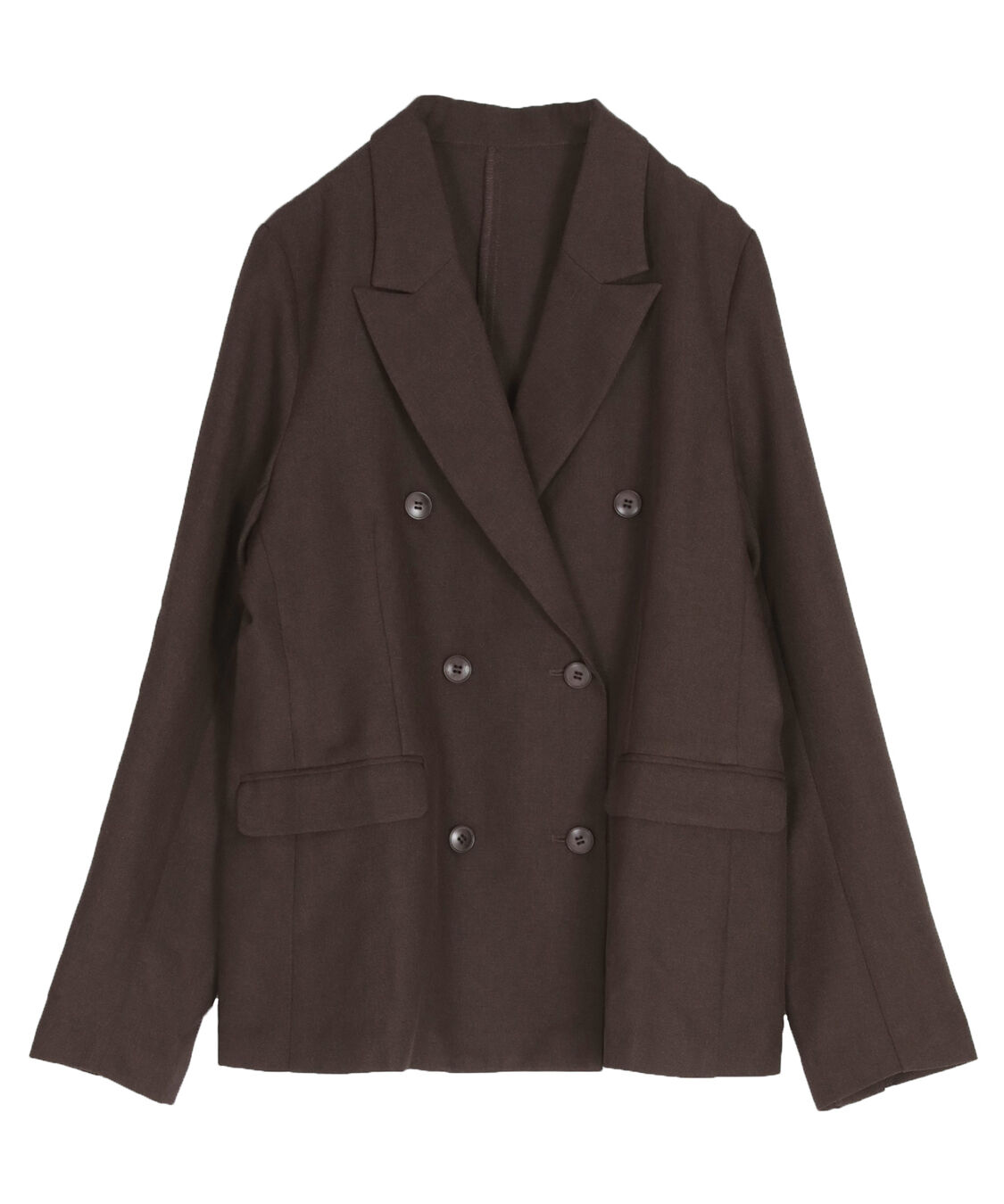 ur's「リネンライクダブルブレストジャケット」|テーラードジャケット|