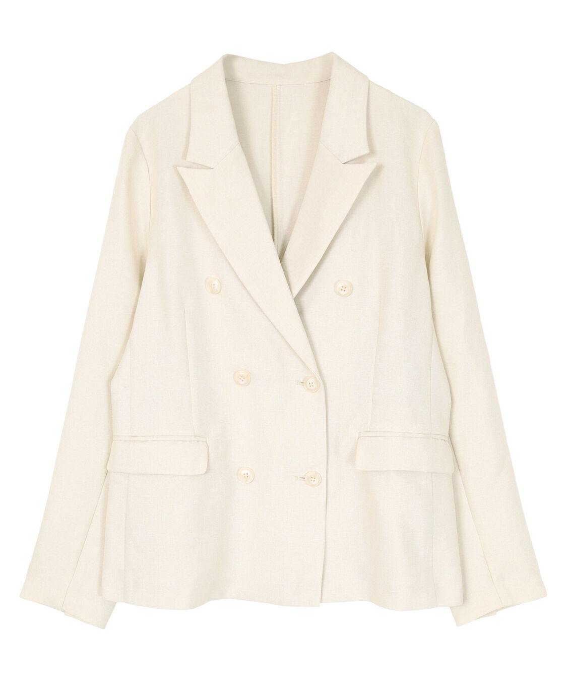 ur's「リネンライクダブルブレストジャケット」|テーラードジャケット|