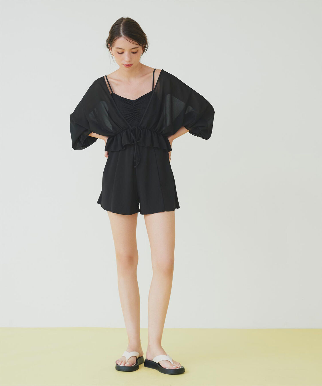 SEA DRESS「ボレロ付フリルデザインワンピース/セット水着」|ビキニ|