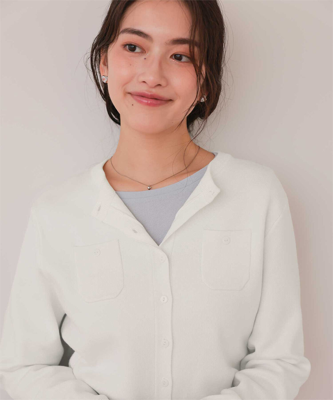 titivate「胸ポケットニットカーディガン」|ニット・セーター|