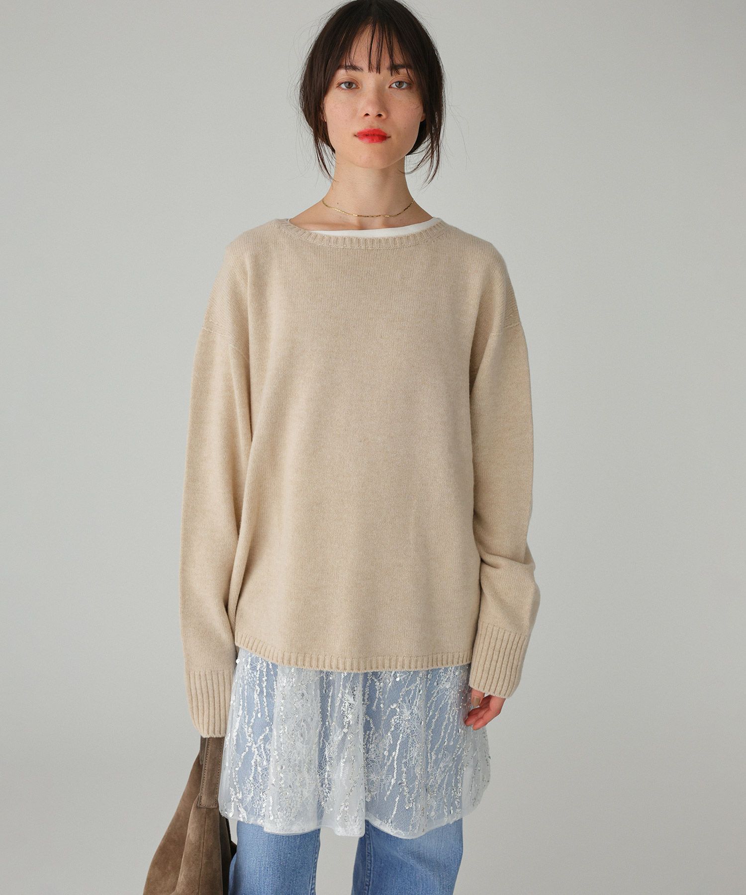 BABYLONE「ウルグアイウールニットプルオーバー」|ニット・セーター|