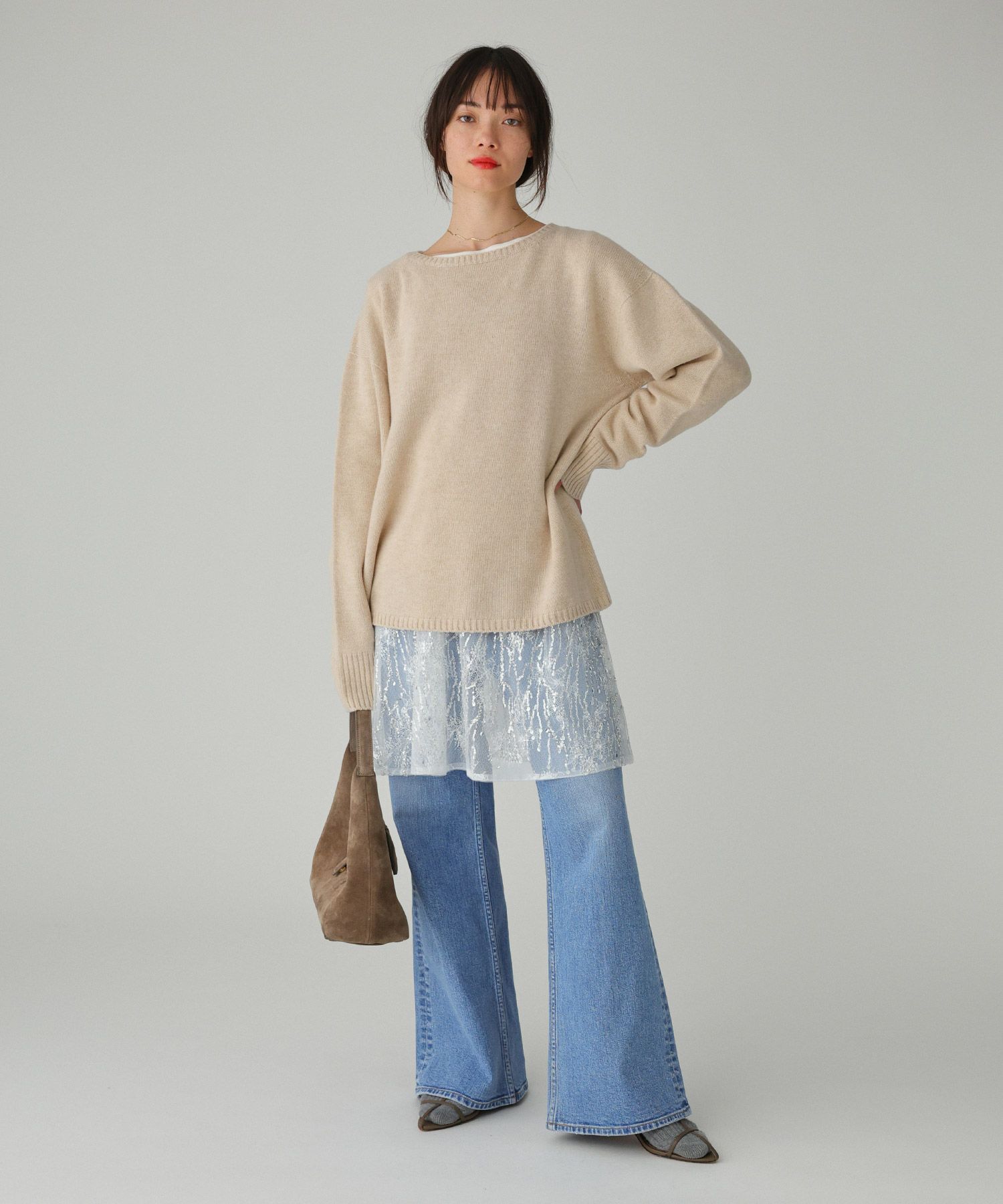 BABYLONE「ウルグアイウールニットプルオーバー」|ニット・セーター|