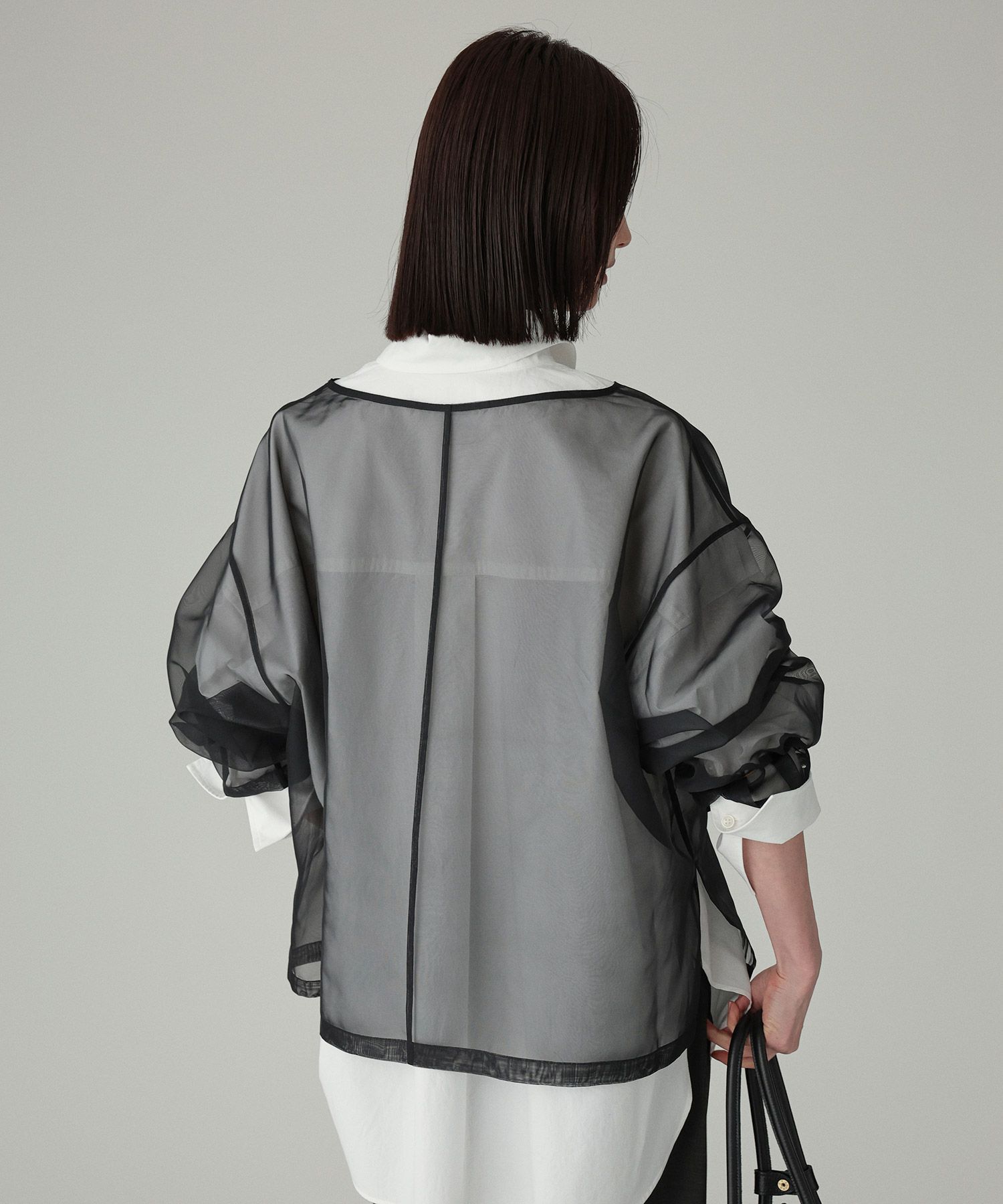 BABYLONE「シアーオーガンジーブラウス」|シャツ・ブラウス|