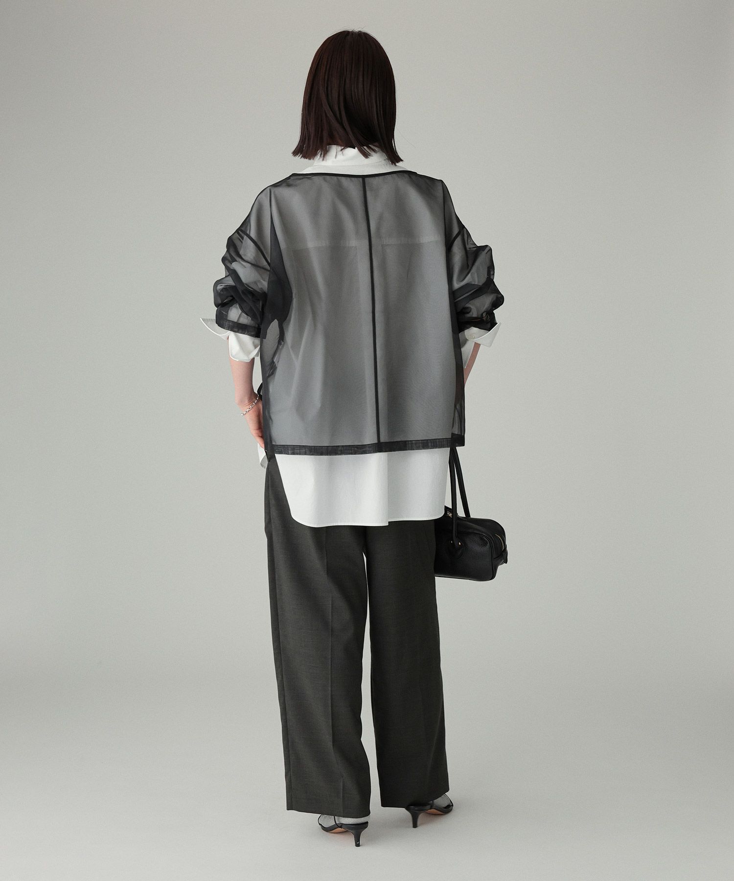 BABYLONE「シアーオーガンジーブラウス」|シャツ・ブラウス|