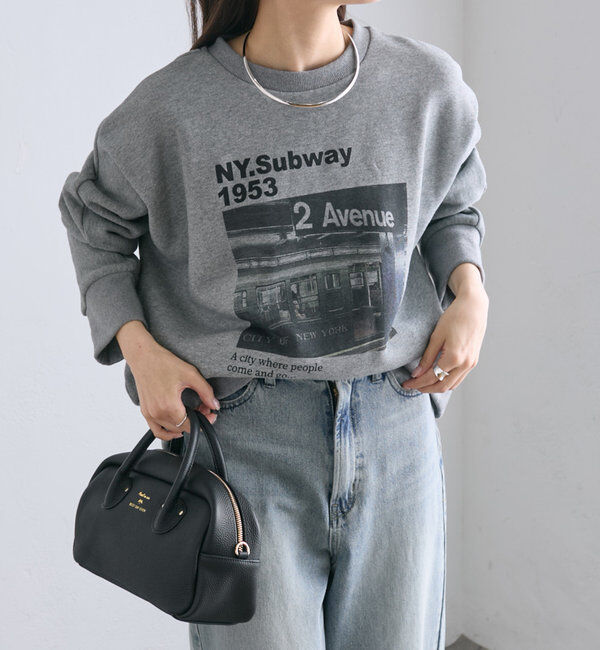  「フォトプリントスウェットプルオーバー」|プルオーバー|