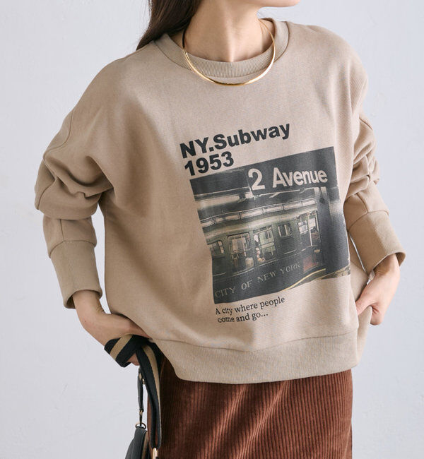  「フォトプリントスウェットプルオーバー」|プルオーバー|