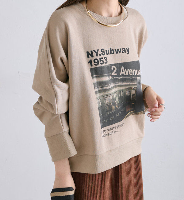  「フォトプリントスウェットプルオーバー」|プルオーバー|