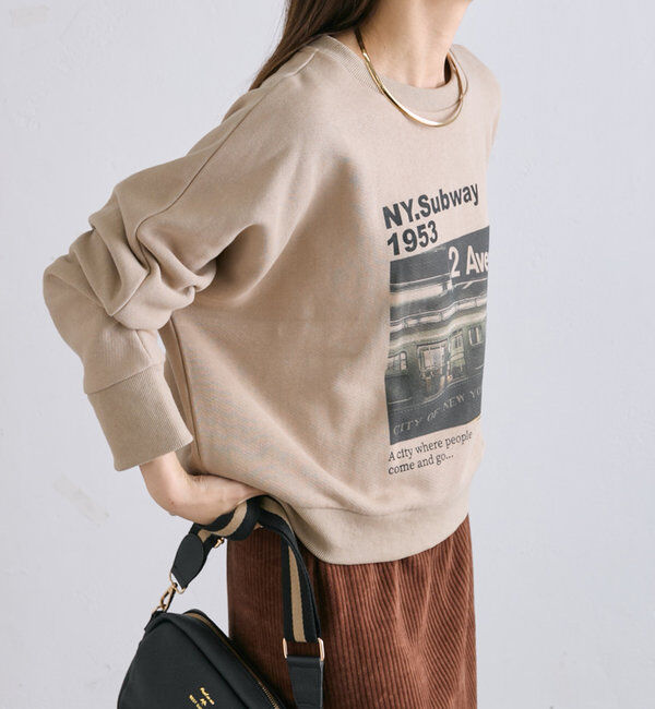  「フォトプリントスウェットプルオーバー」|プルオーバー|