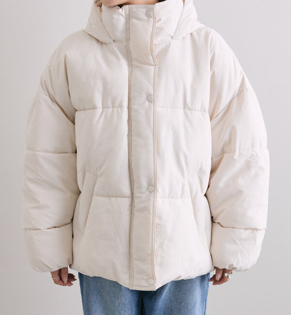  「【WEB限定】裾ラウンドフェイクダウンジャケット」|ダウン|