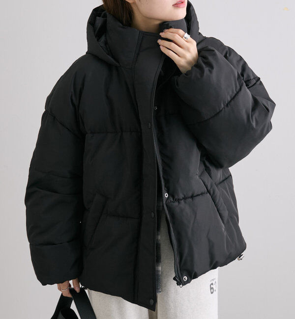  「【WEB限定】裾ラウンドフェイクダウンジャケット」|ダウン|