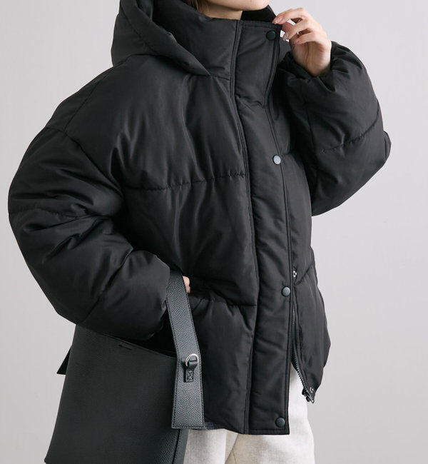  「【WEB限定】裾ラウンドフェイクダウンジャケット」|ダウン|