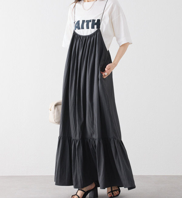  「【汗シミ防止素材】シンプルロゴTシャツ」|Tシャツ・カットソー|