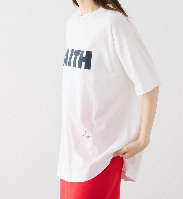  「【汗シミ防止素材】シンプルロゴTシャツ」|Tシャツ・カットソー|